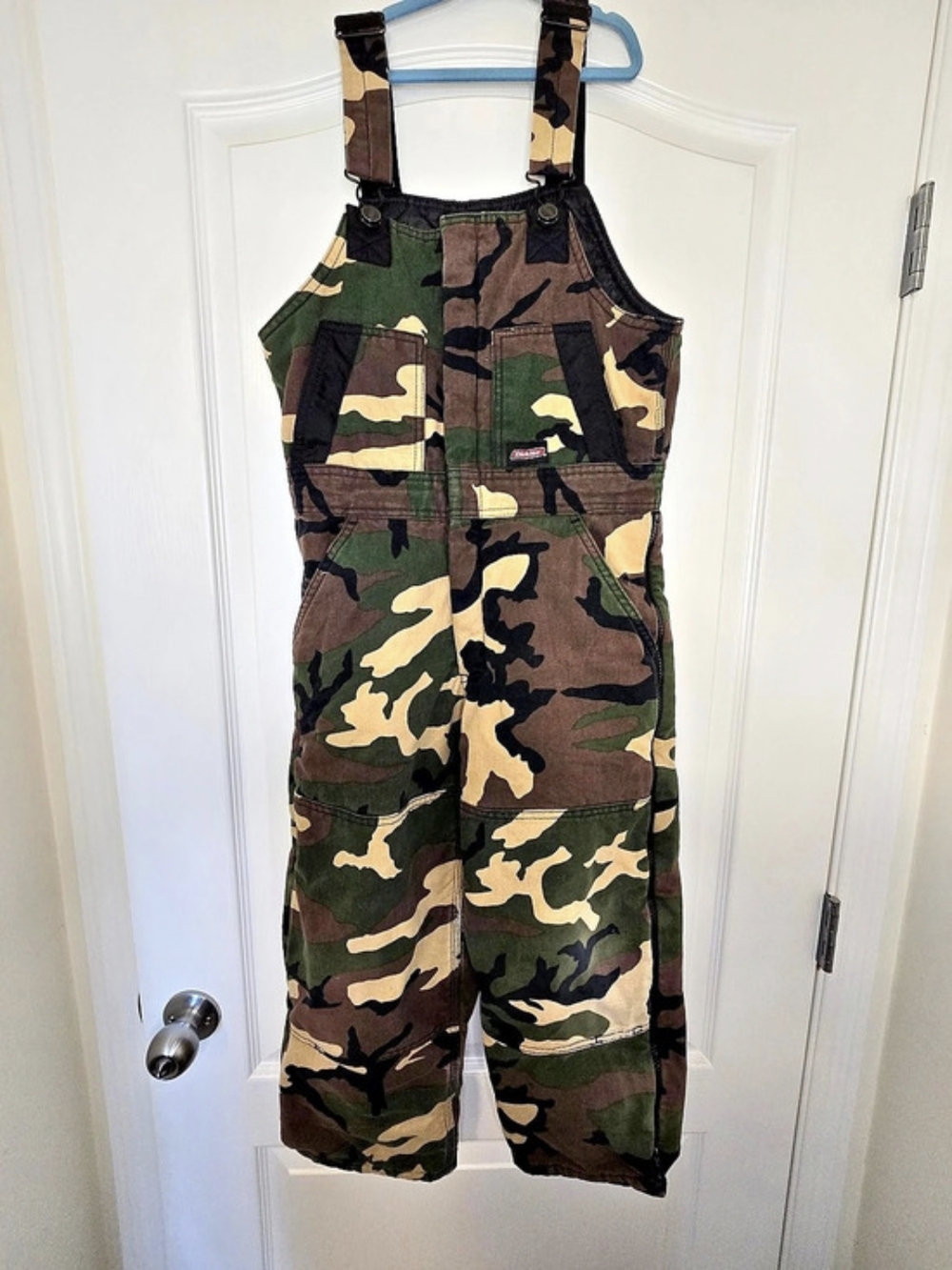 Dickies Insulated Camo Bib Overalls Kids
